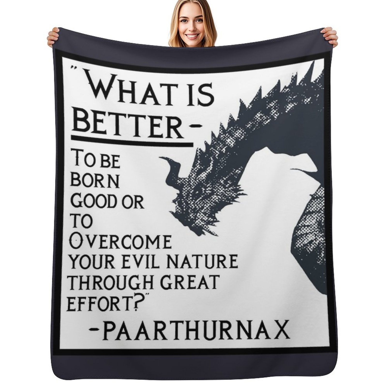 3D Printing Quote - Harika Anı Paarthurnax Sözü Grafikli Kışlık