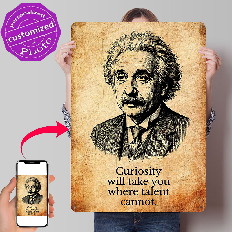 3D Printing Quote - Albert Einstein İlham Verici Alıntı Posteri