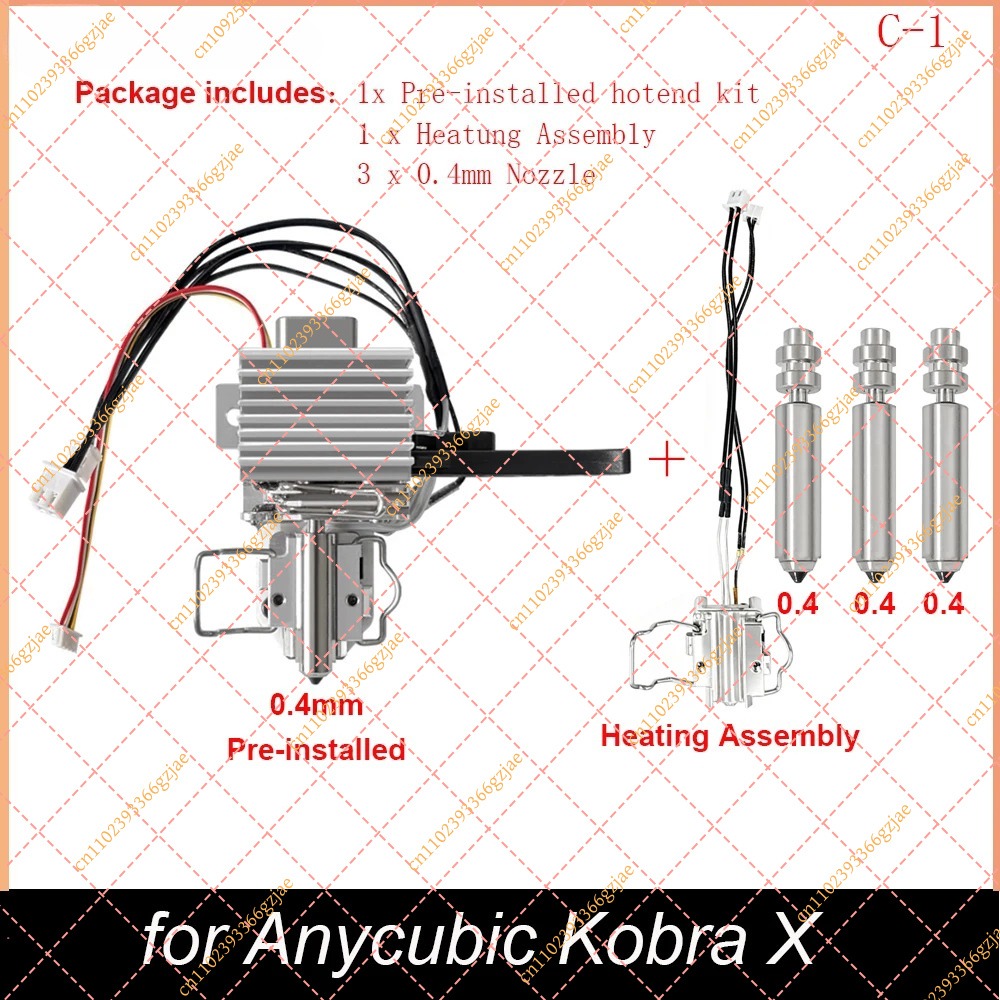 Anycubic Kobra X için 0,4 mm Ö - 3D Printer Hotend Kit incelemesi ve fiyatı