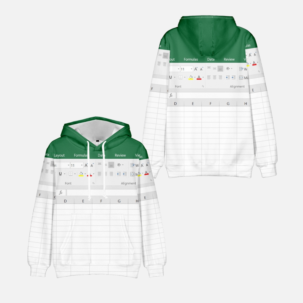 Casual Excel Hoodie For Men An - 3D Printing Design Software incelemesi ve fiyatı